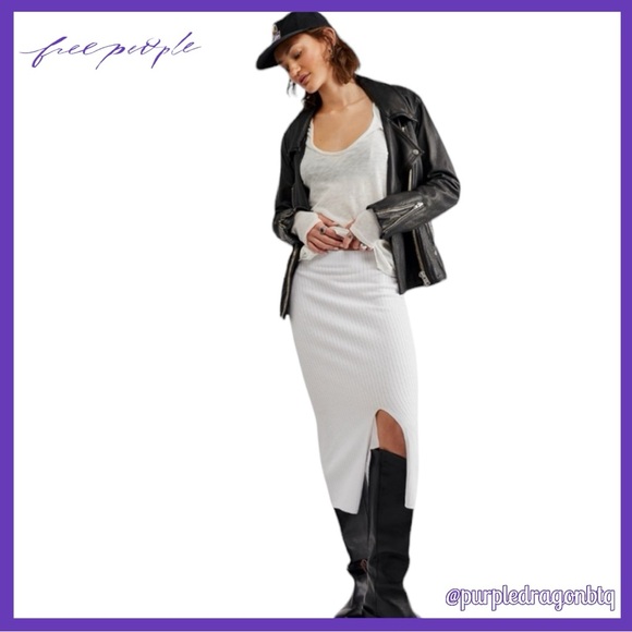 Free People Dresses & Skirts - FREE PEOPLE SKYLINE MIDI SKIRT NWT